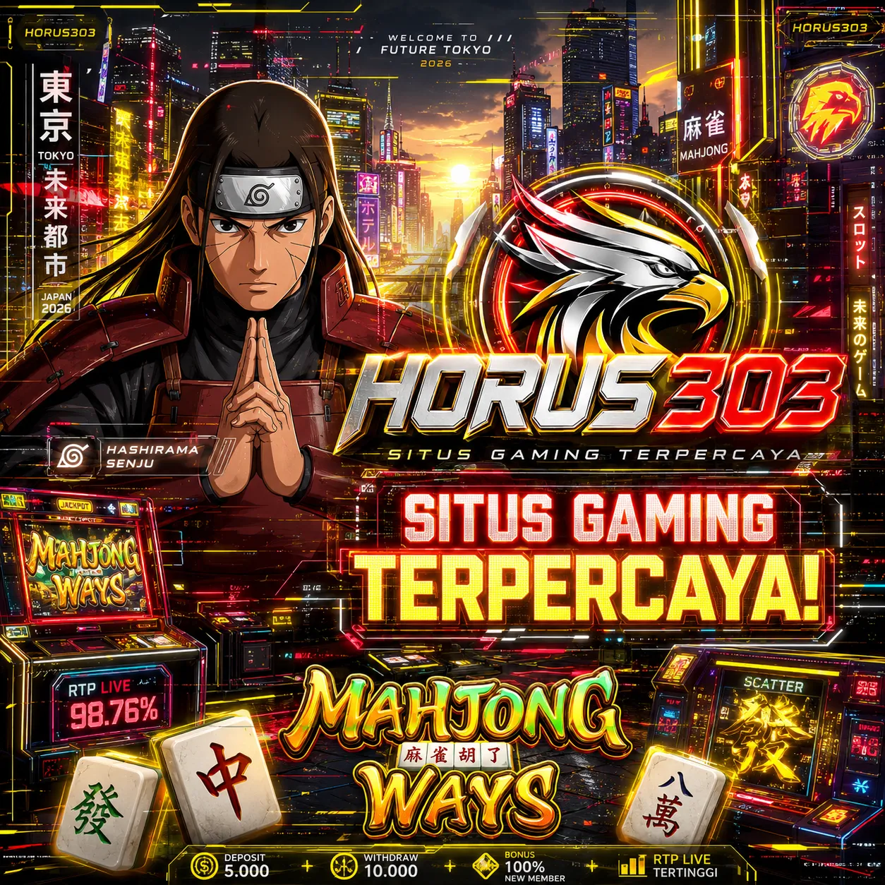 HORUS303 Agen Slot Depo 5k 5000 Dana & Bonus 100 Di Awal Gacor